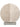 Handgeweven viscose vloerkleed Noemi beige rond